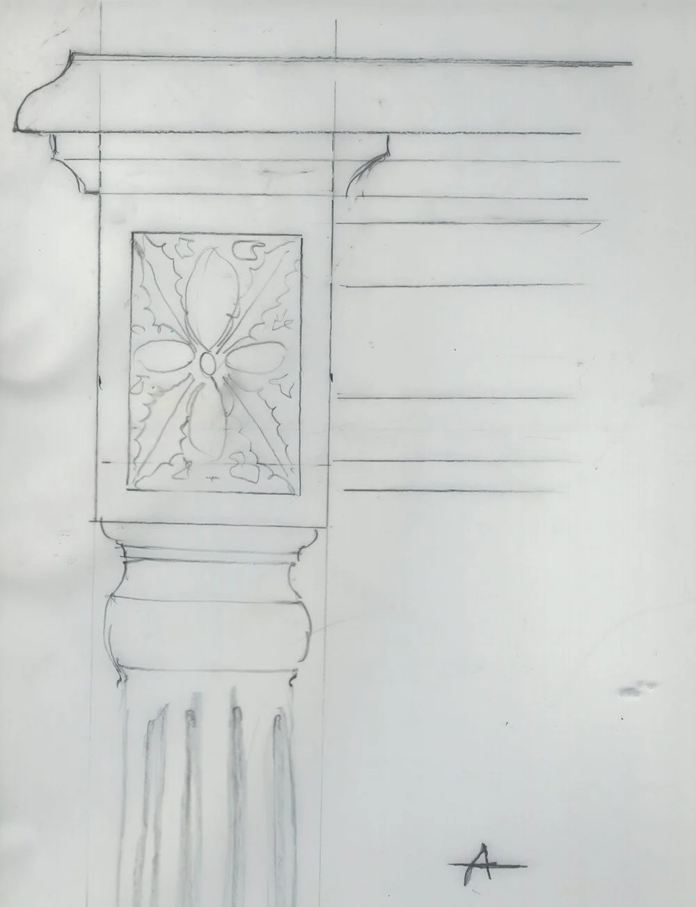 Custom furniture sketch
