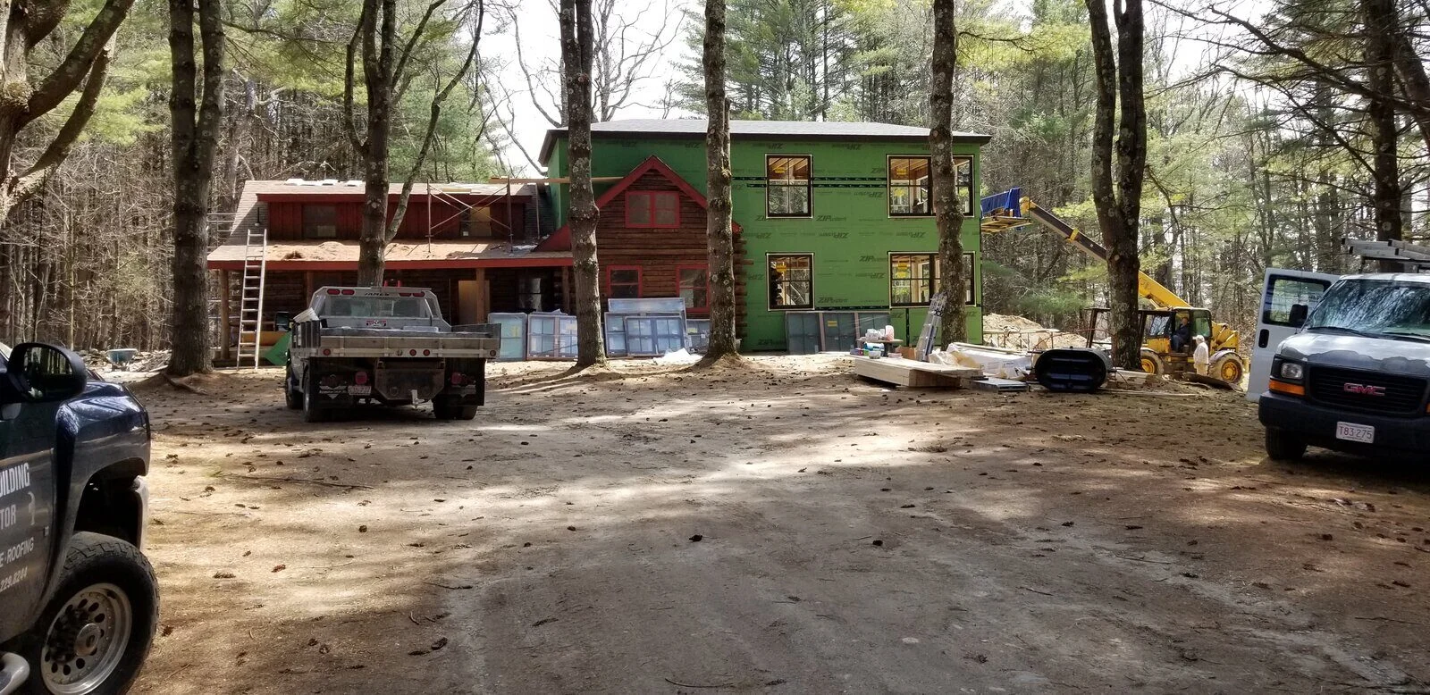 Modern Log Cabin — Construction