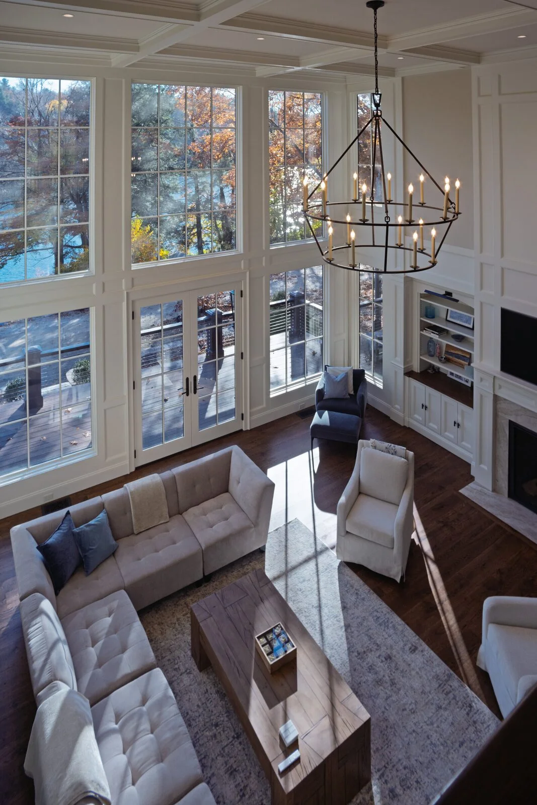 The Lakehouse — great room from balcony