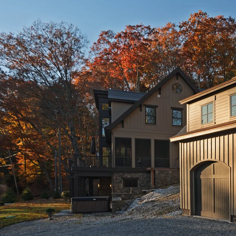 The Lakehouse — finished front elevation